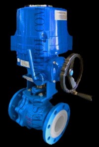 CV4400TL Electric Teflon Lined Ball Valve